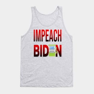 IMPEACH BIDEN I DID THIS GAS PUMP DESIGN RED TO BLACK GRADIENT DESIGN Tank Top